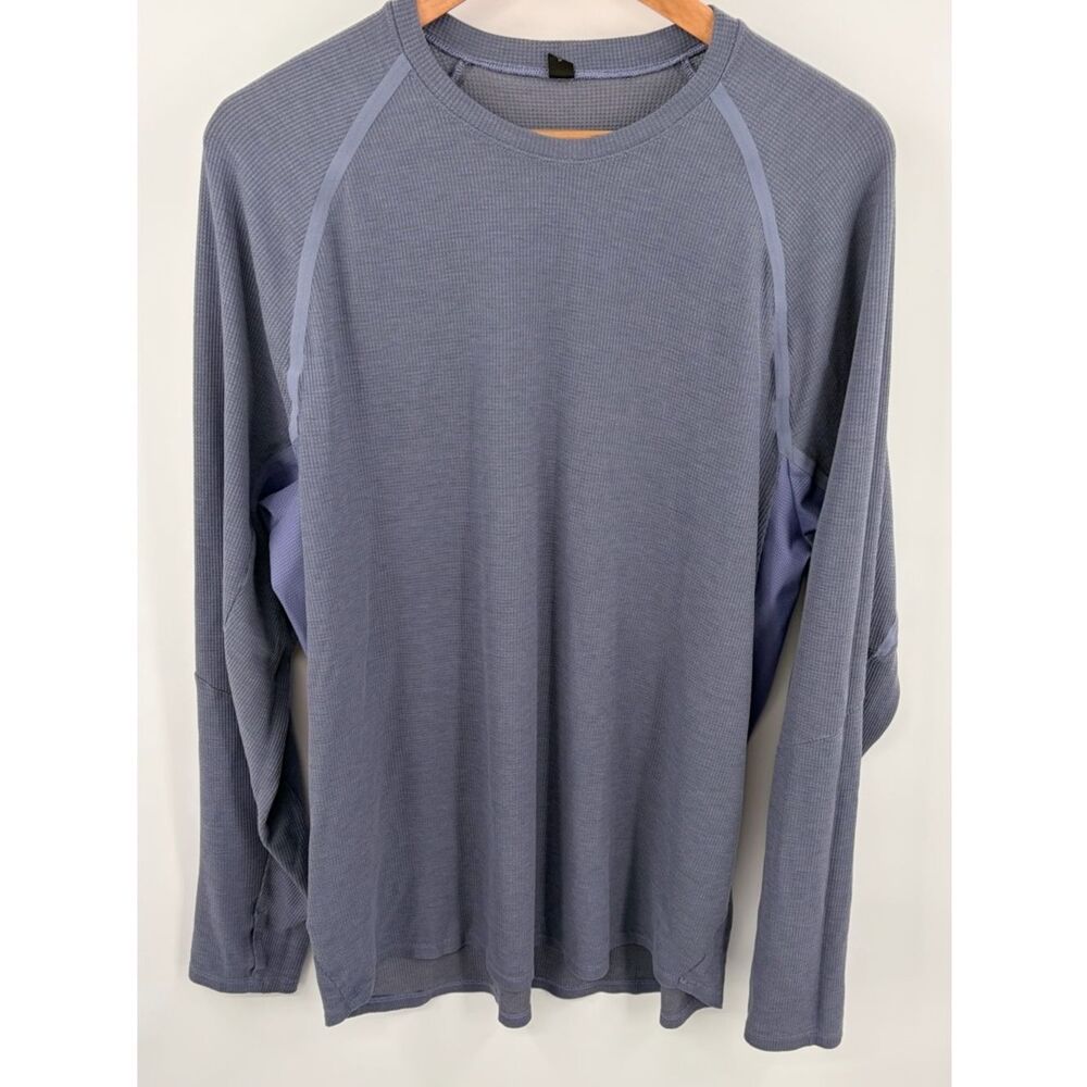 Lululemon ventilated hiking long sleeve shirt peri purple men’s XL performance